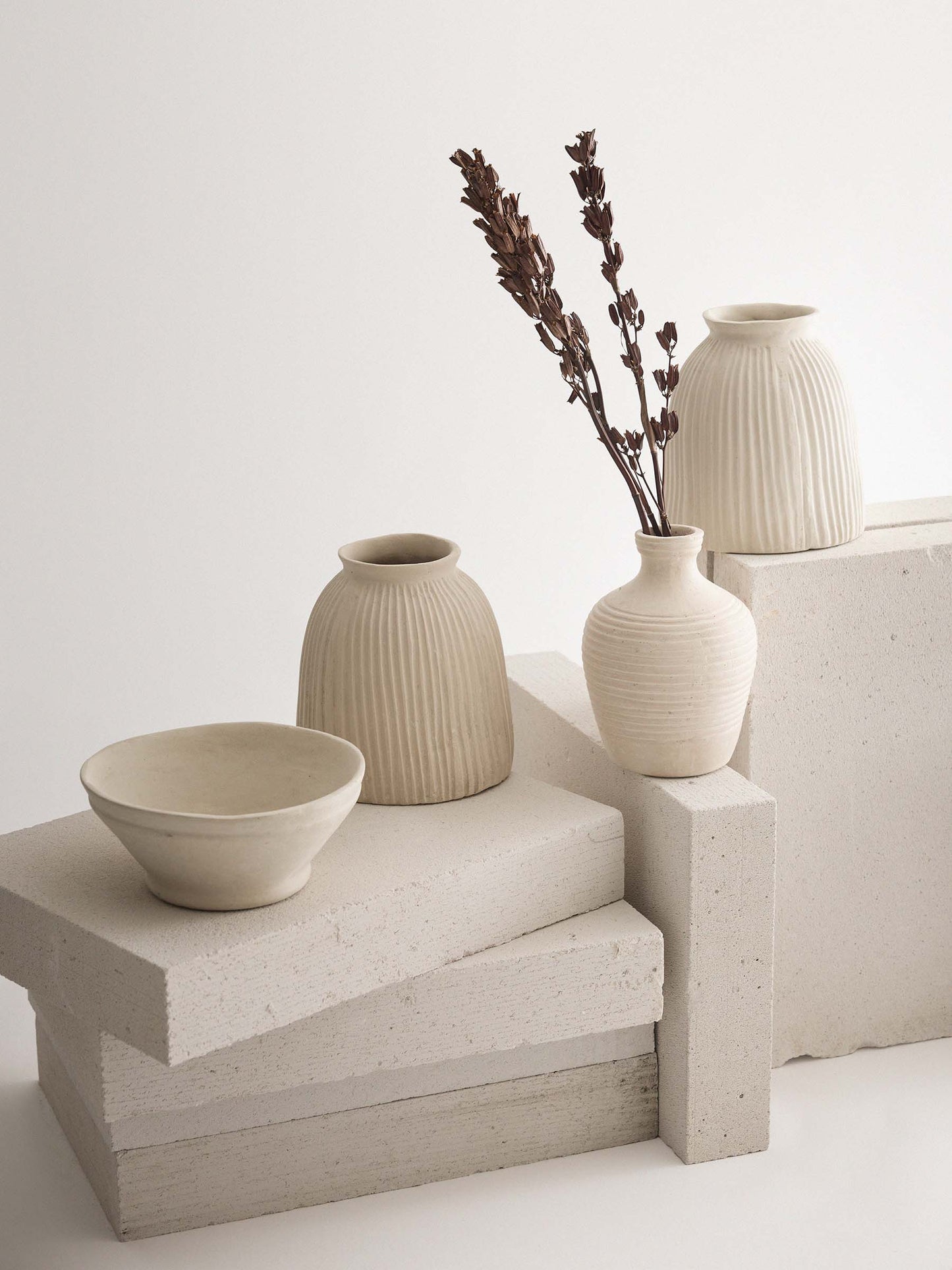 LARGE PAPIER-MÂCHÉ MACHE BOWL | CREAM | TELL ME MORE