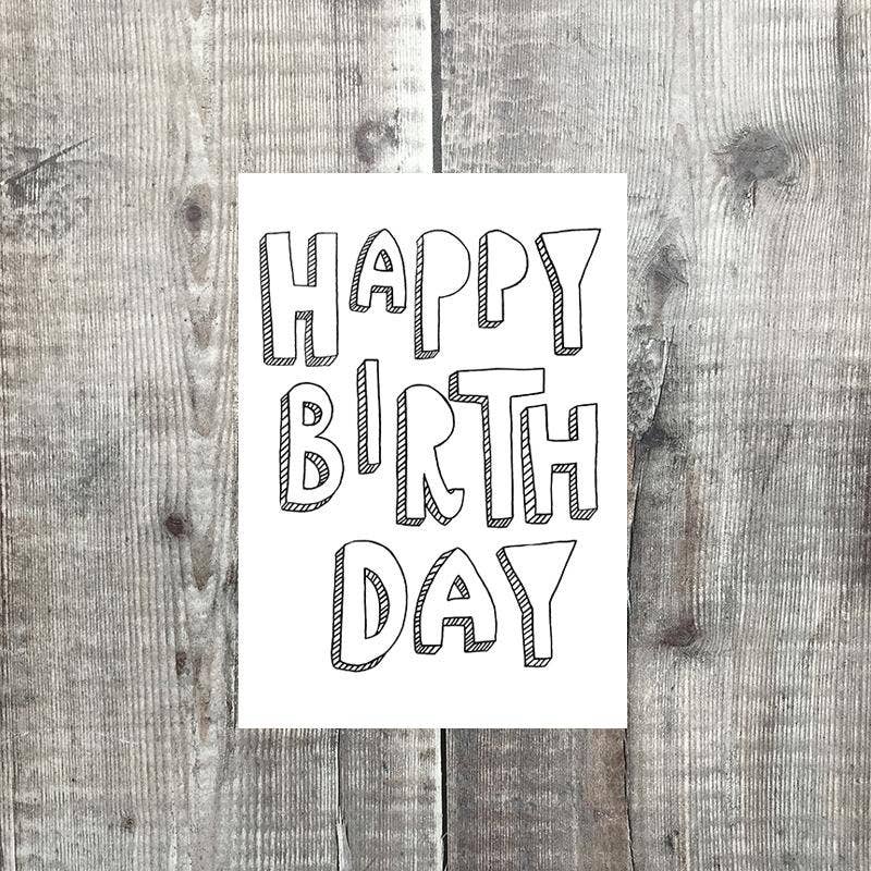 HAPPY BIRTHDAY | PORTRAIT | LOMOND PAPER CO