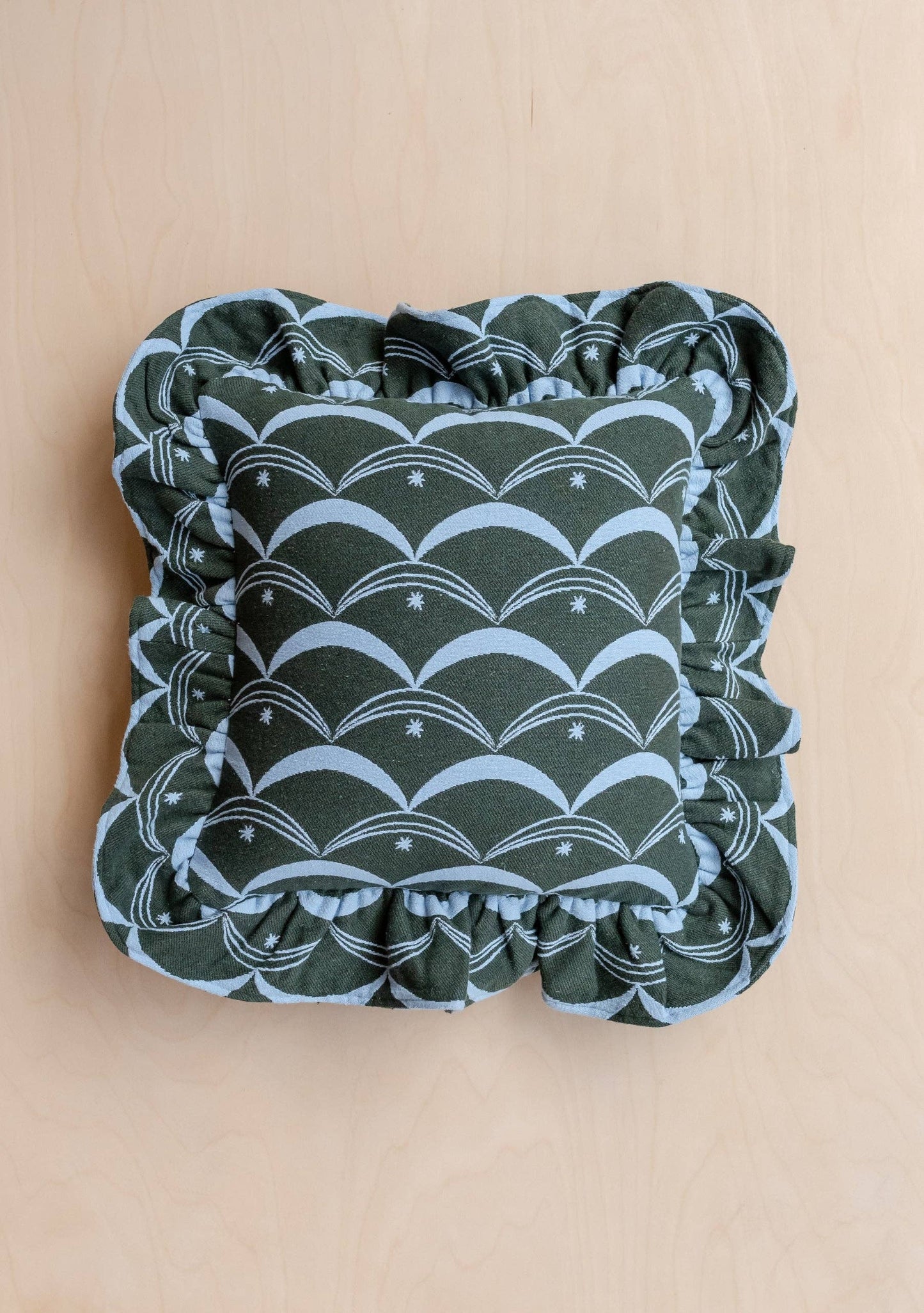 TBCo - Cotton Cushion Cover in Green Circus