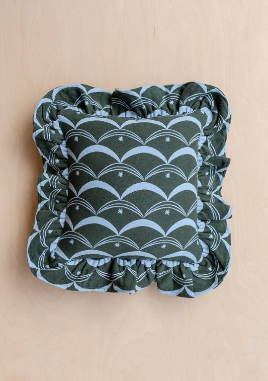 TBCo - Cotton Cushion Cover in Green Circus