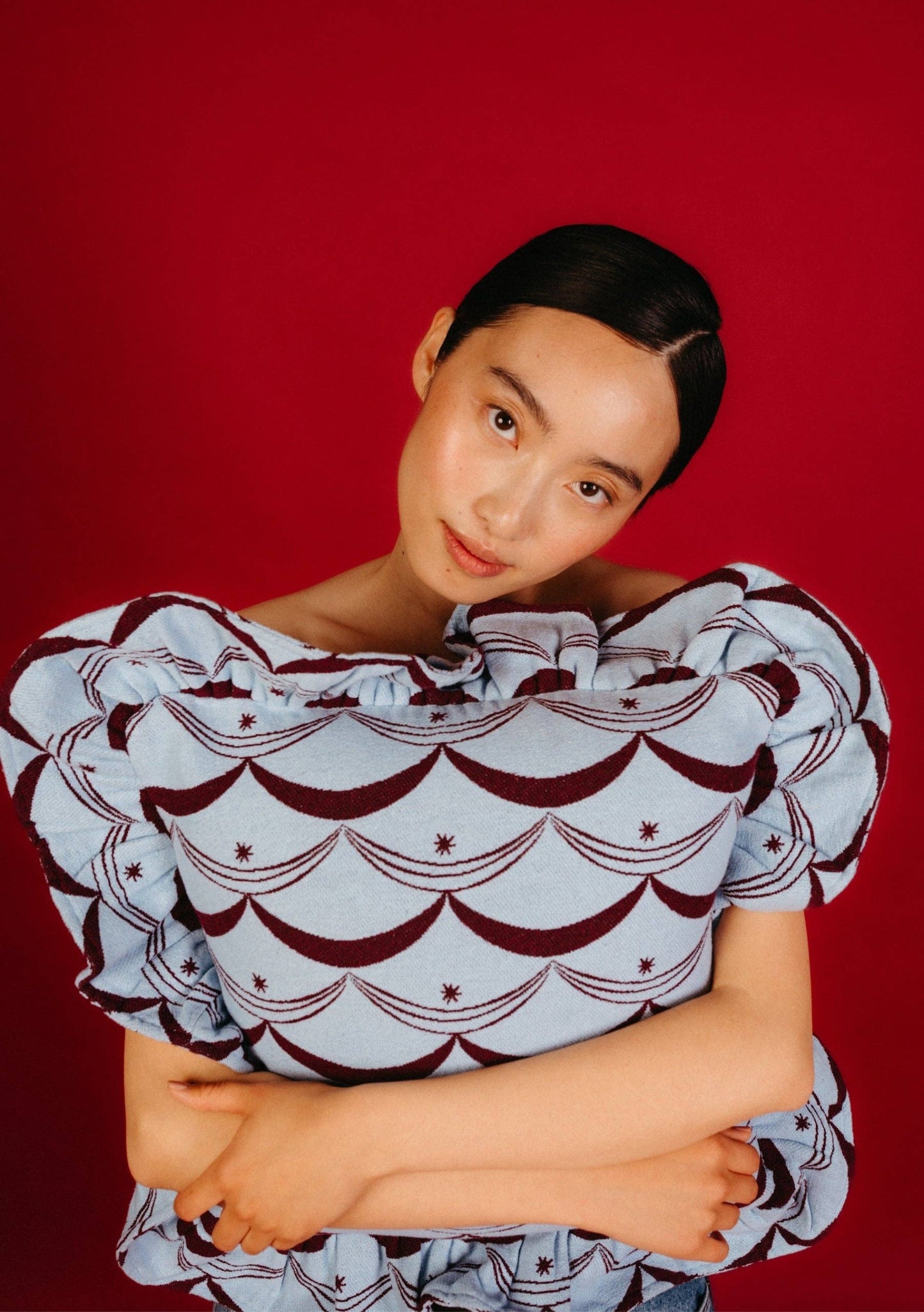 TBCo - Cotton Cushion in Blue Circus