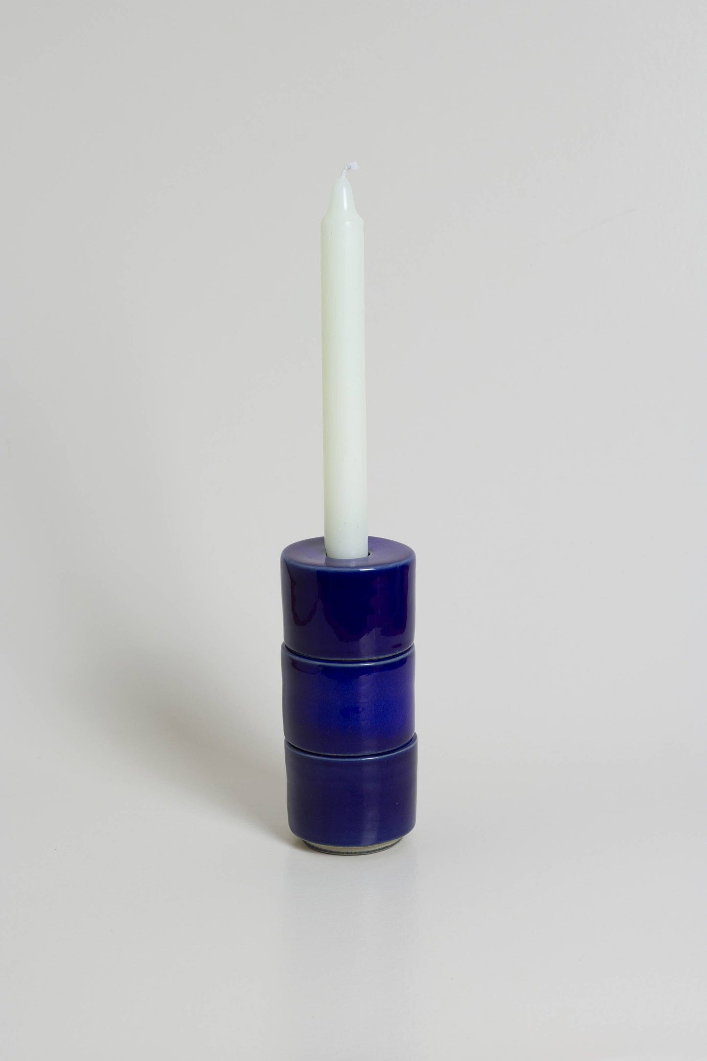 MODULAR CANDLE HOLDER | BLUE GLAZED | O CACTUU