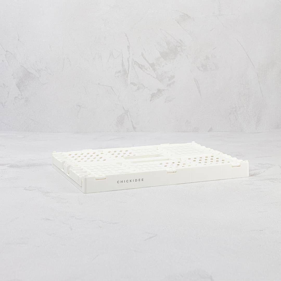 MINI FOLDING STORAGE CRATE | WHITE | CHICKIDEE