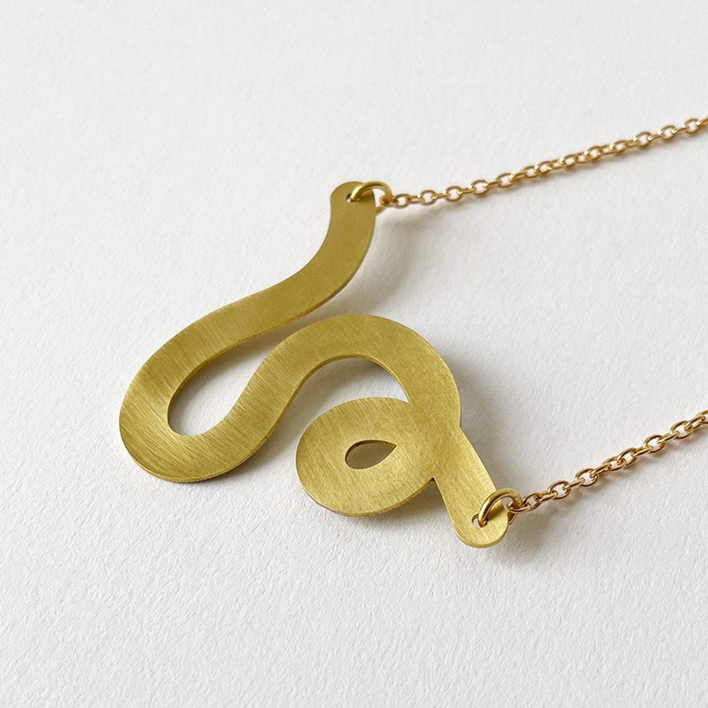 Tom Pigeon - Brass Rope Necklace