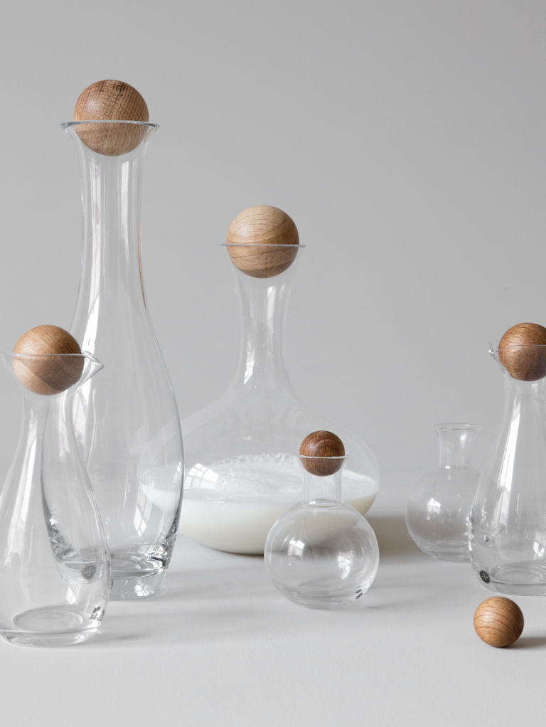 Sagaform AB - Sagaform Nature Wine Carafe With Oak Stopper, 2L