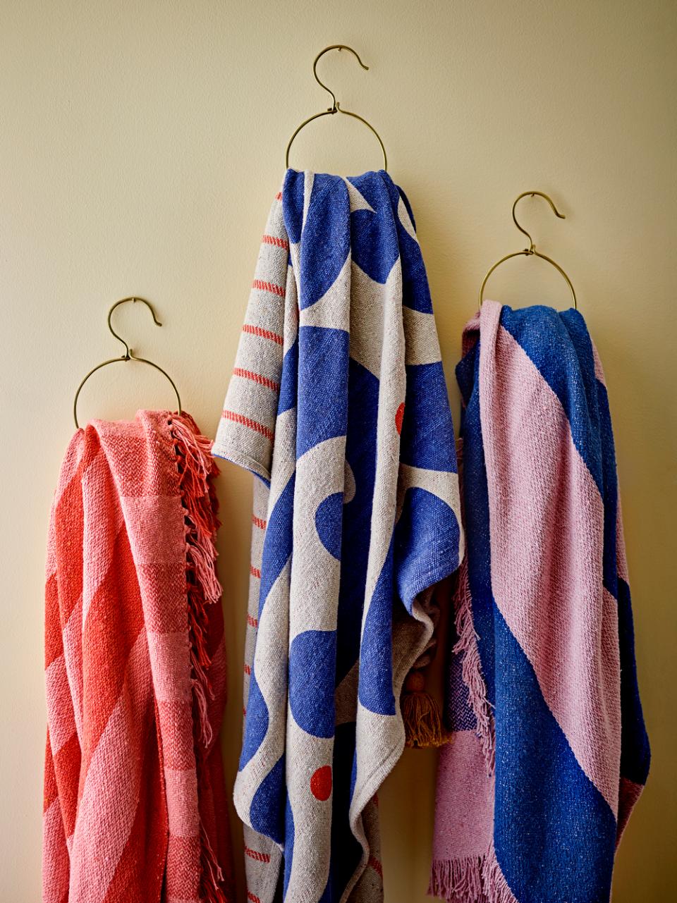EVIAYA THROW | BLUE | RECYCLED COTTON | BLOOMINGVILLE