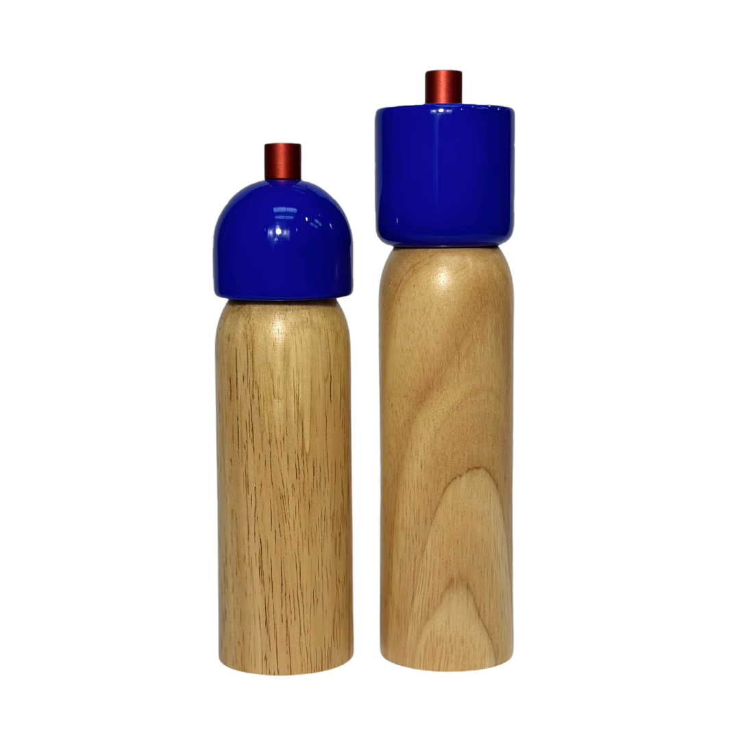 Salt & Pepper Grinder - Navy & Red: Large