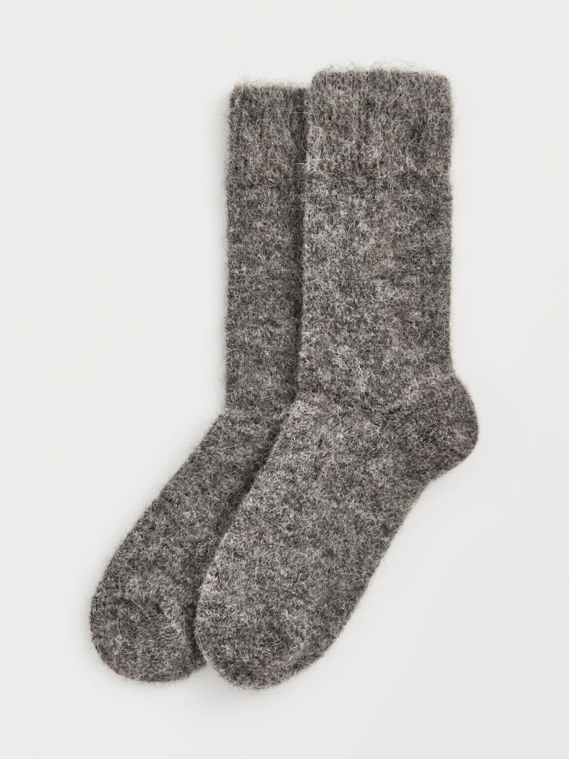 Pairs Socks - Smoke Grey Ultra Soft Alpaca Bed Socks