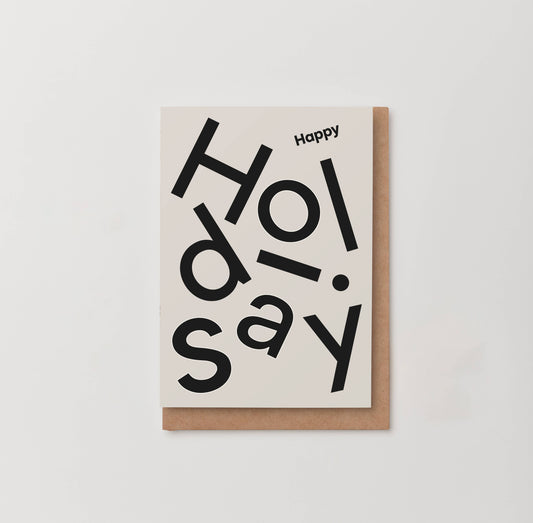 'HAPPY HOLIDAYS' SEASONAL/CHRISTMAS CARD: SINGLES NAKED