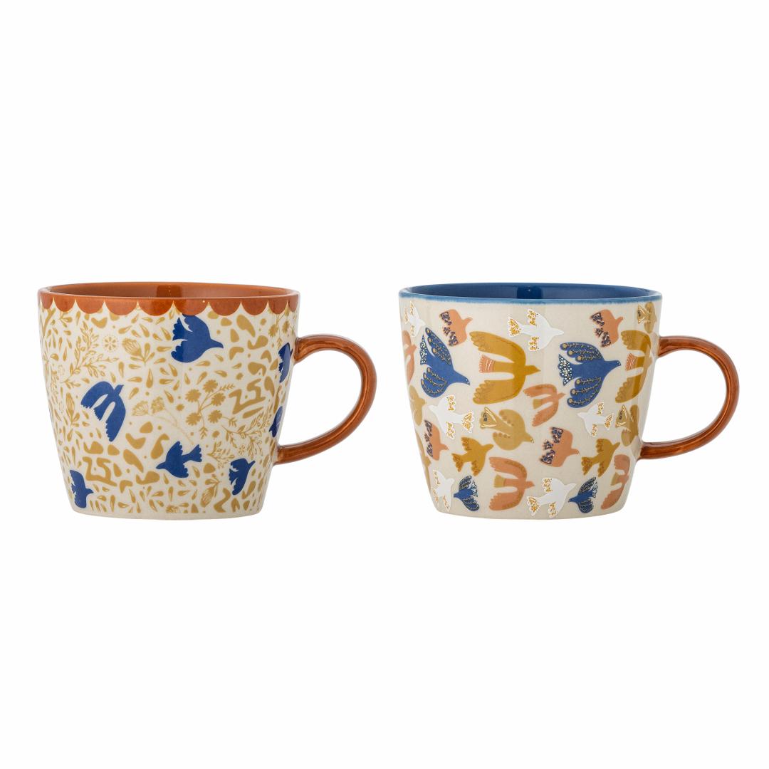 ANNIVERSARY MUG |  BLOOMINGVILLE  | MULTI COLOURED |STONEWARE
