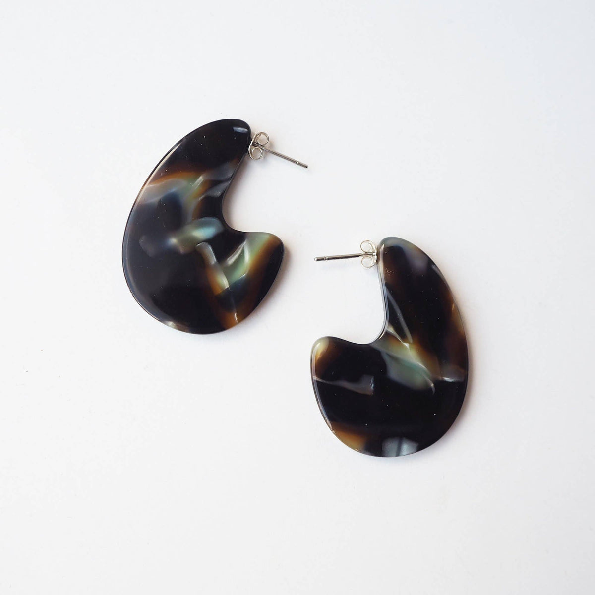 Custom Made - Jupiter Teardrop Earrings-acetate resin statement earring