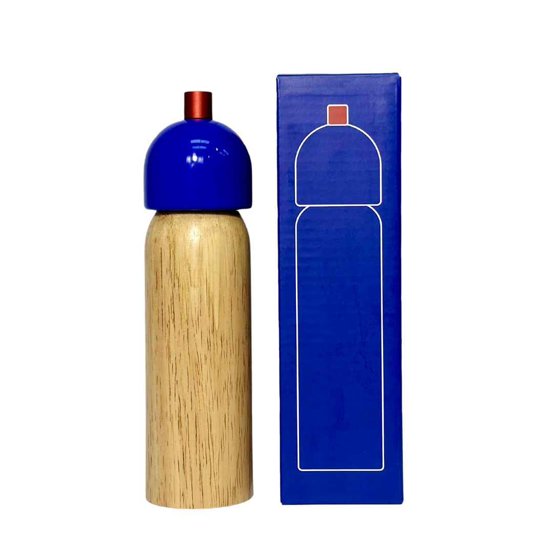 Salt & Pepper Grinder - Navy & Red: Large