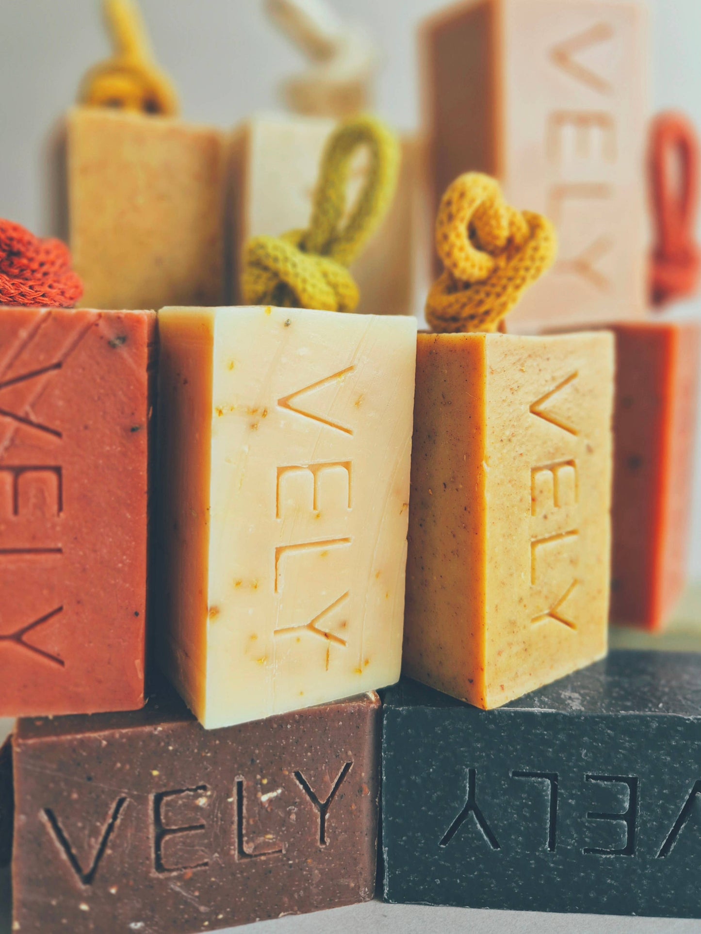 The Vely Soapery - Natural Handmade Soap On A Rope "Orange Kiss"