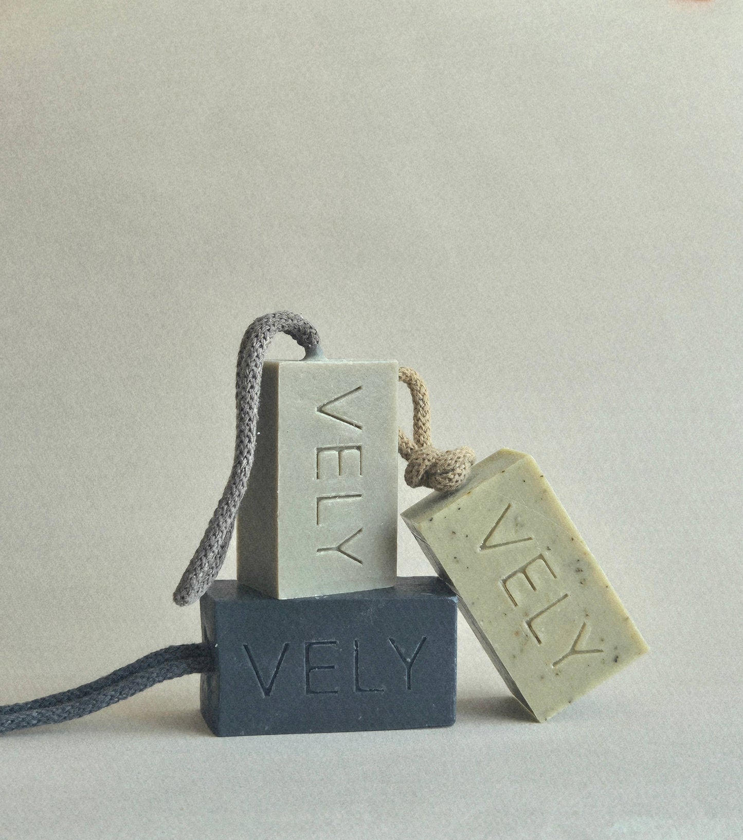 The Vely Soapery - Natural Handmade Soap On A Rope "Sea Meditation" 
