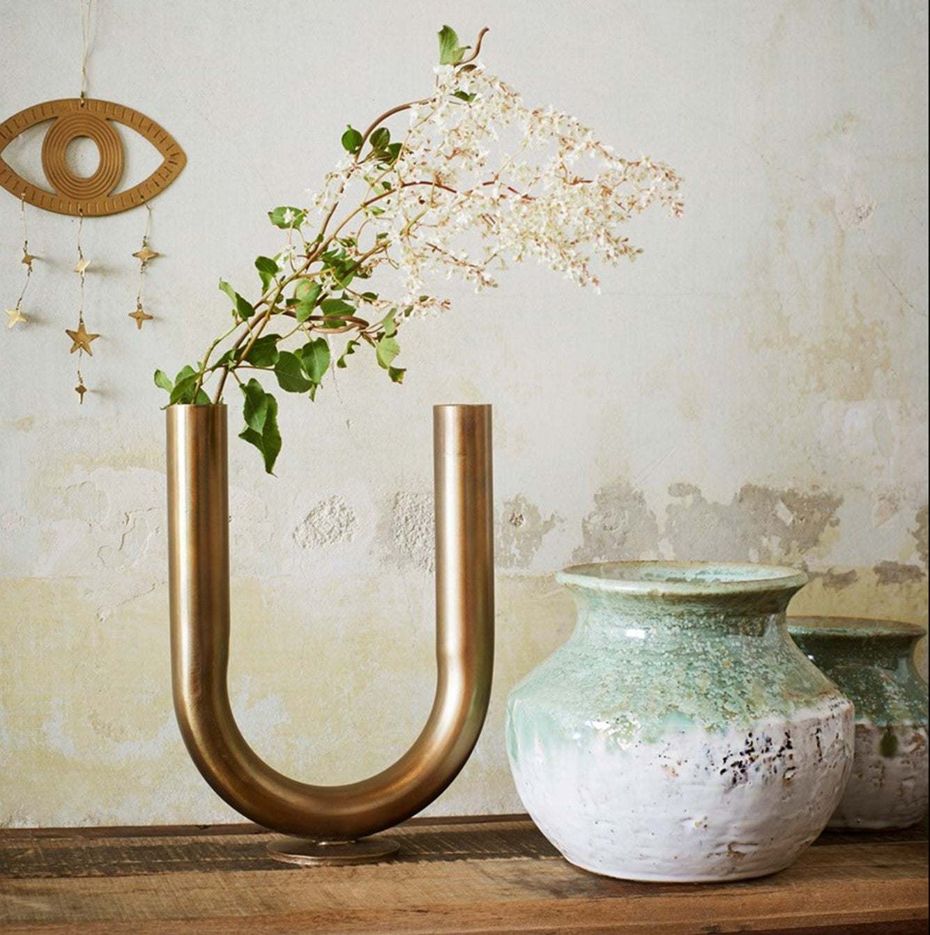 U SHAPED IRON VASE | MADAM STOLTZ