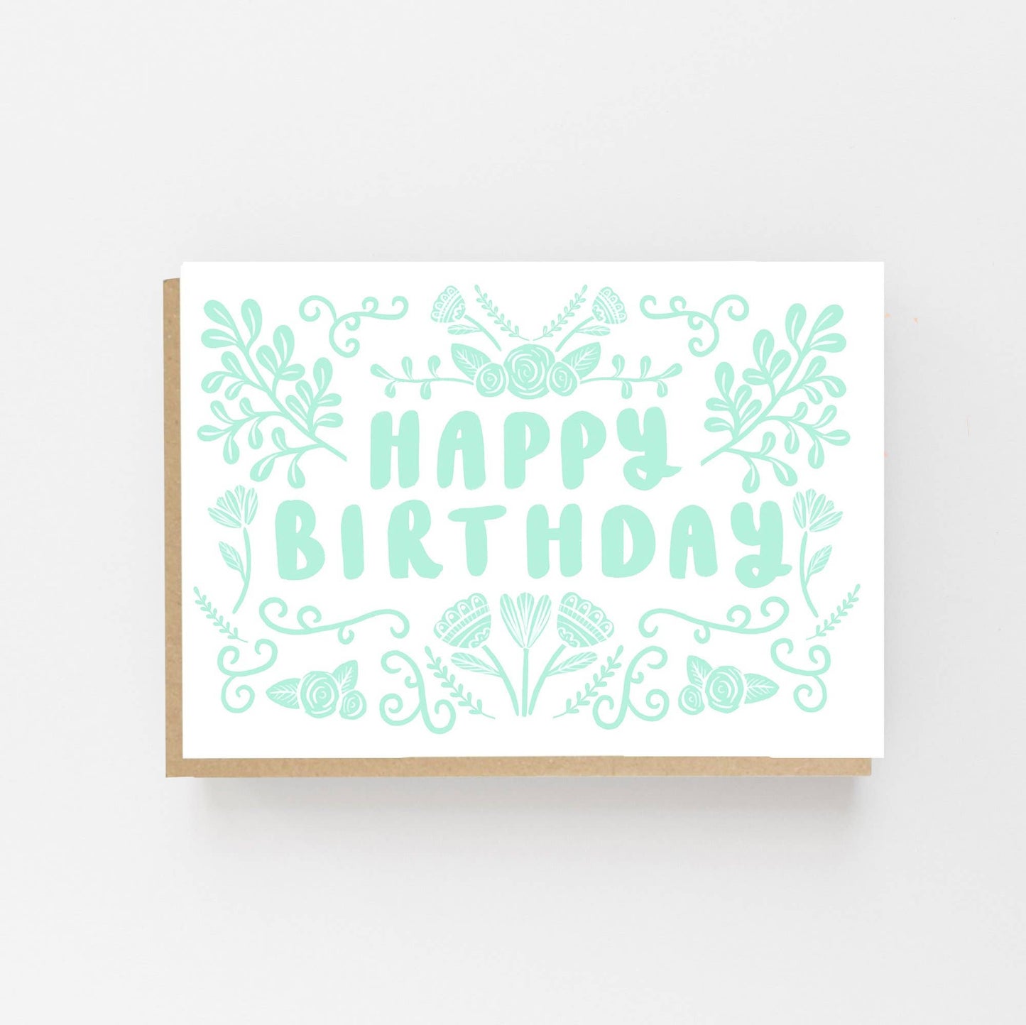 Lomond Paper Co - Happy Birthday - Folk Green