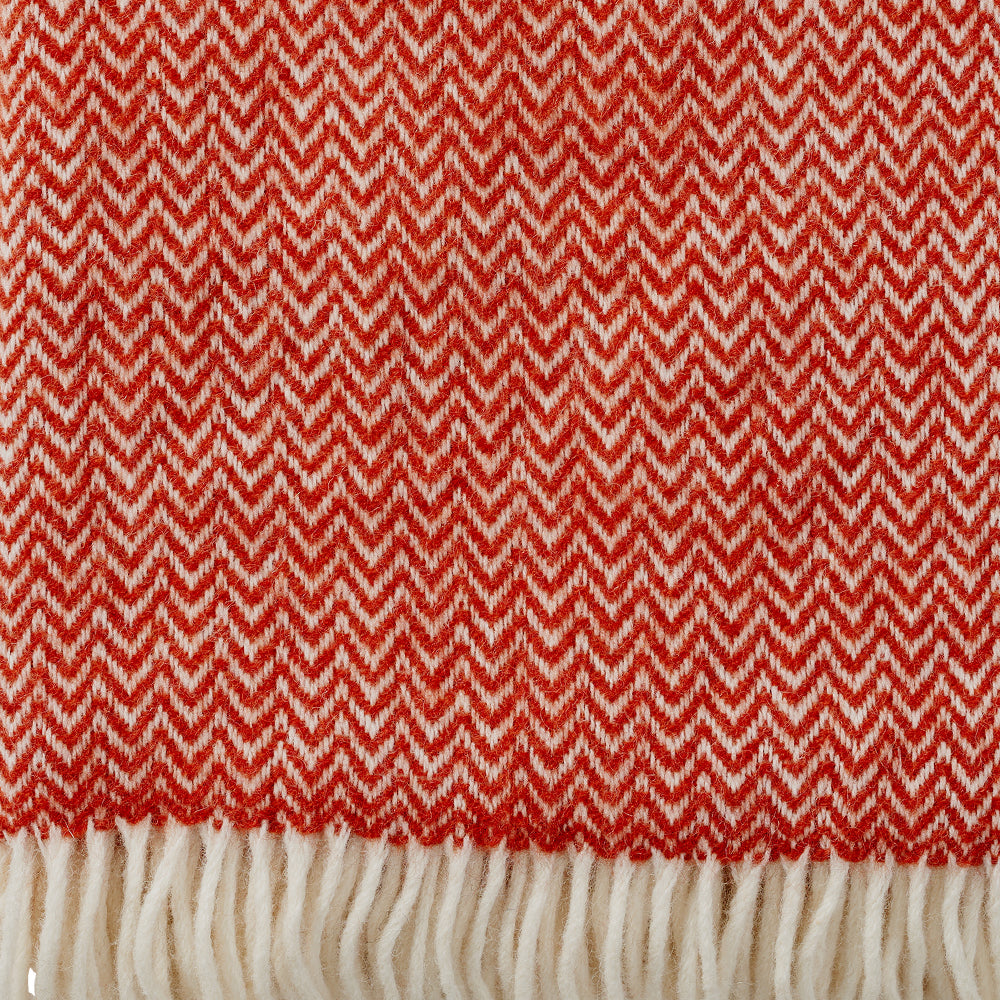 100% LAMBSWOOL THROW | CHEVRON | VARIOUS COLOURS | KLIPPAN YLLEFABRIK