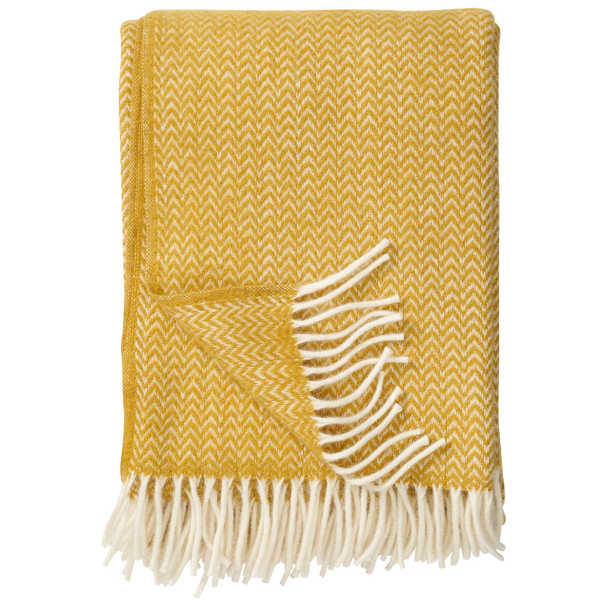 100% LAMBSWOOL THROW | CHEVRON | VARIOUS COLOURS | KLIPPAN YLLEFABRIK