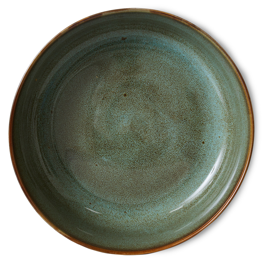 HKLIVING | 70s CERAMIC SALAD BOWL | ROCK ON