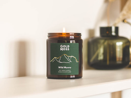 GOLD MOSS CANDLES | WILD MUNRO |SOY WAX CANDLE