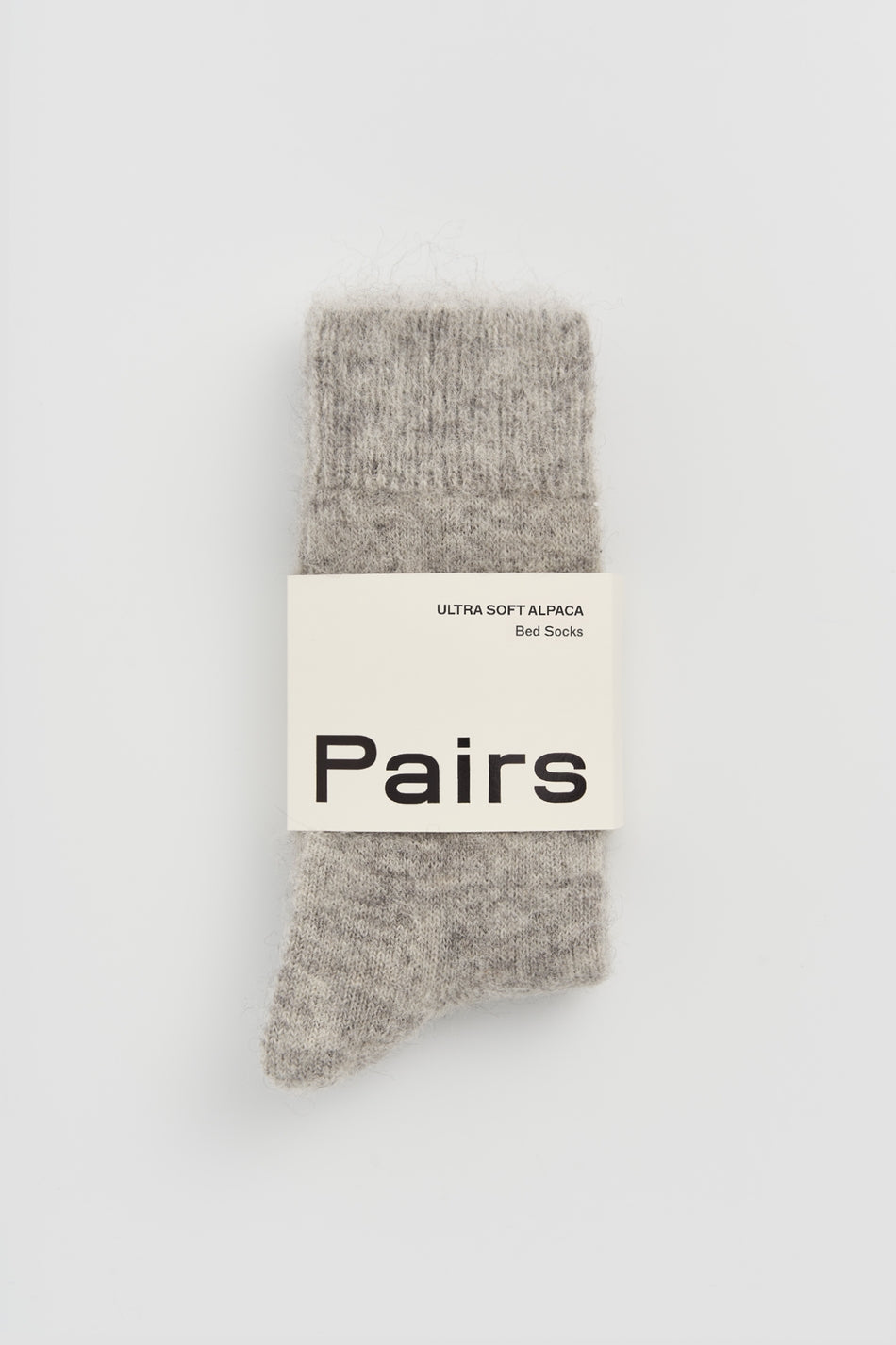 Pairs Socks - Correct Grey Ultra Soft Alpaca Bed Socks