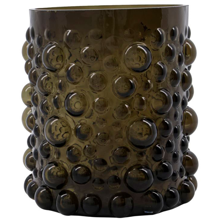 FOAM TEALIGHT HOLDER |VASE | BROWN | GLASS | HOUSE DOCTOR