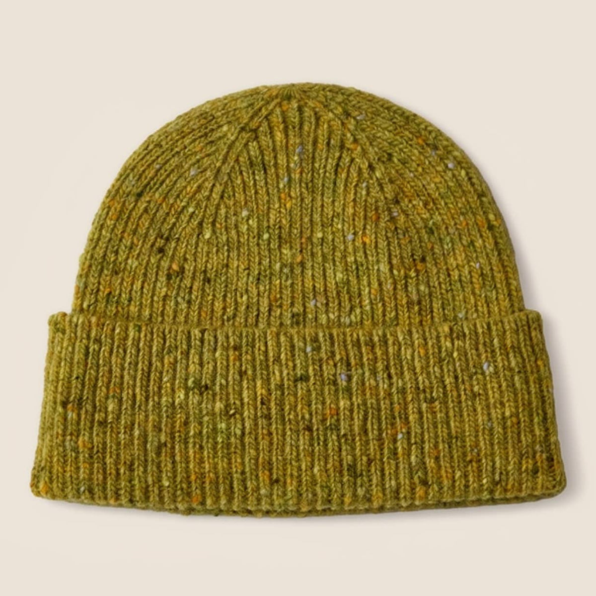 UNISEX DONEGAL BEANIE | LIME | ROVE KNITWEAR