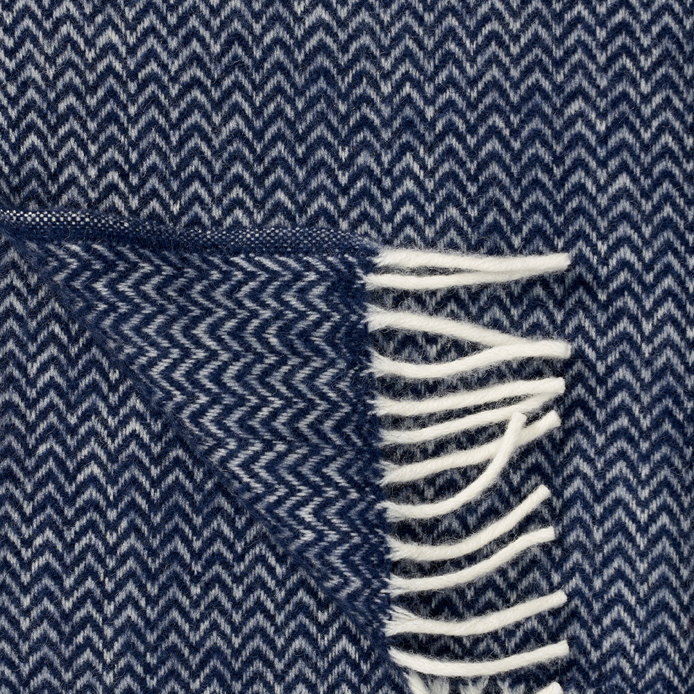 100% LAMBSWOOL THROW | CHEVRON | VARIOUS COLOURS | KLIPPAN YLLEFABRIK
