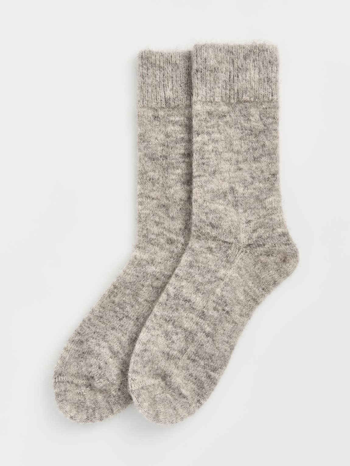 Pairs Socks - Correct Grey Ultra Soft Alpaca Bed Socks