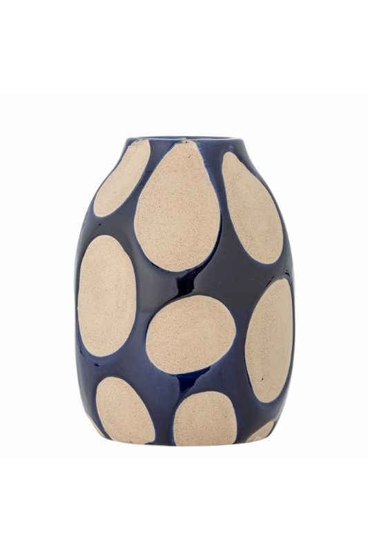 BASHIR VASE |  STONEWARE  | BLOOMINGVILLE  | BLUE