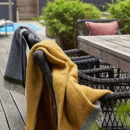 100% LAMBSWOOL THROW | HARALD | VARIOUS COLOURS | KLIPPAN YLLEFABRIK