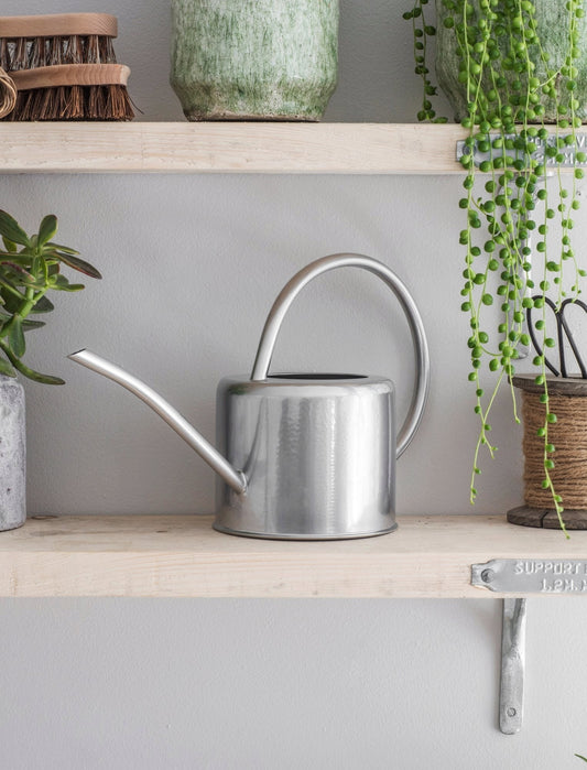1.9L INDOOR WATERING CAN | SILVER | GARDEN TRADING