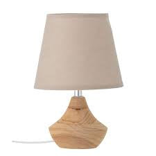 PANOLA TABLE LAMP |NATURAL WOOD | LINEN  | BLOOMINGVILLE