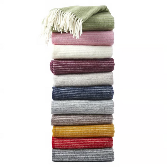 100% LAMBSWOOL THROW | RALPH | VARIOUS COLOURS | KLIPPAN YLLEFABRIK