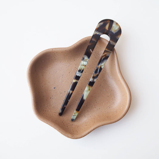 Custom Made - Jupiter Hair Pin – Tortoiseshell Acetate French Hair Pin