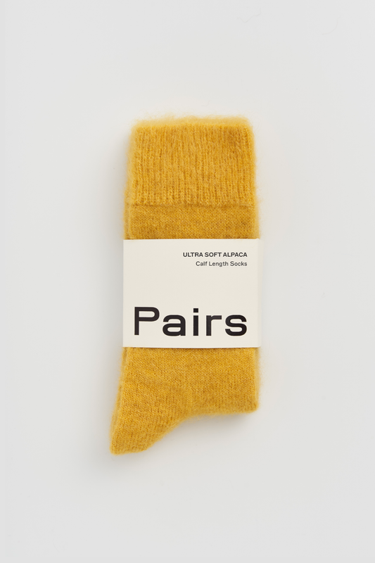 Pairs Socks - Dandelion Yellow Ultra Soft Alpaca Socks