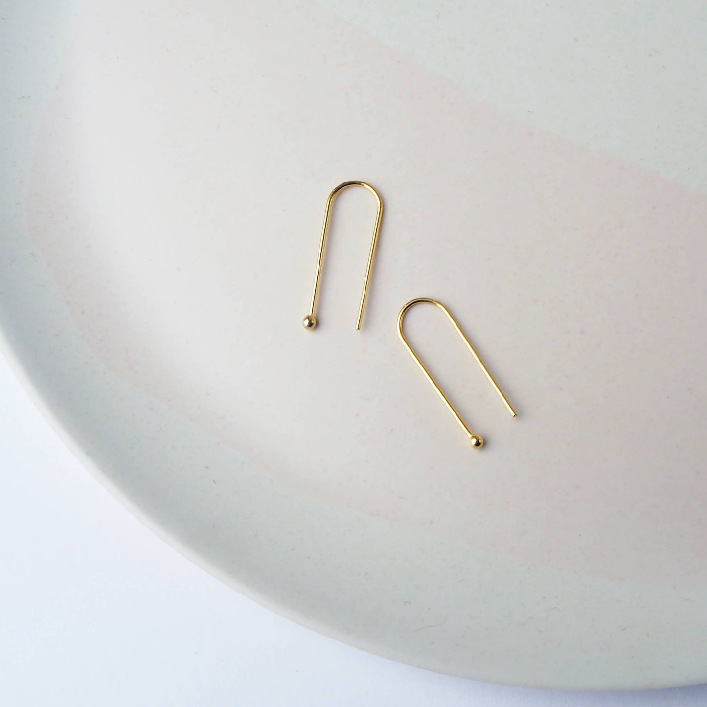 Custom Made - Arc Earrings Gold Small