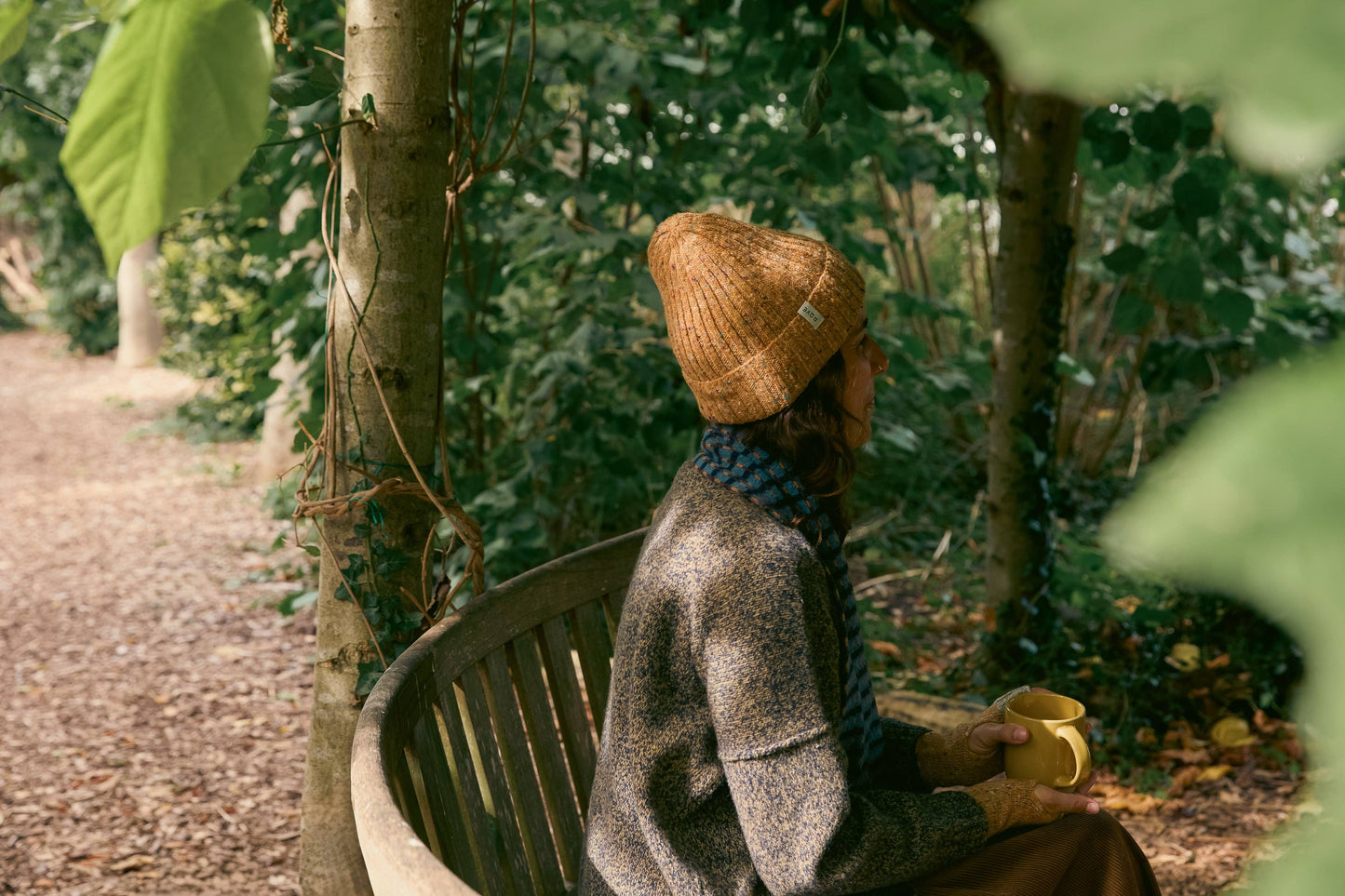 UNISEX DONEGAL BEANIE | YELLOW CONFETTI | ROVE KNITWEAR