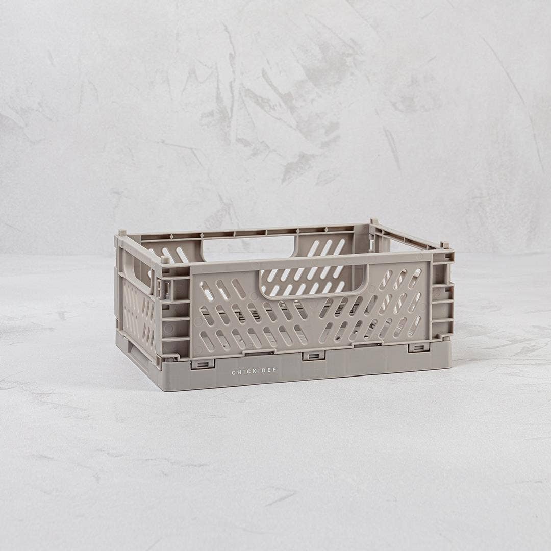 Chickidee - Grey Tiny Folding Storage Crate