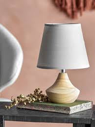 PANOLA TABLE LAMP |NATURAL WOOD | LINEN  | BLOOMINGVILLE