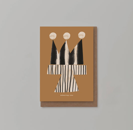 'AMAZING YOU' CONGRATULATIONS CARD: SINGLES IN CELLOS