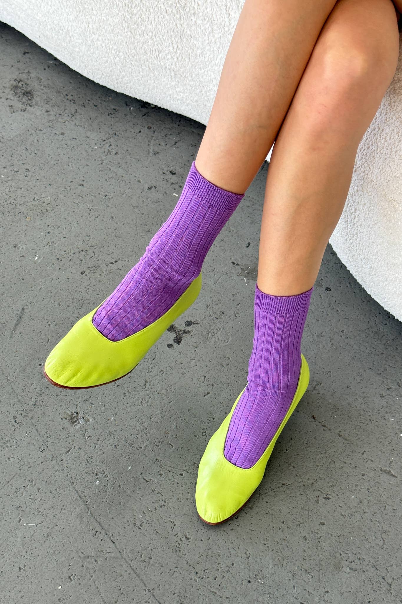 HER SOCKS | VARIOUS COLOURS | MERCERIZED COMBED COTTON RIB | LE BON SHOPPE