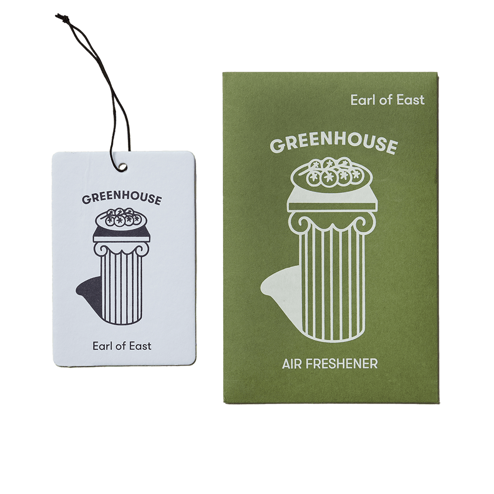 AIR FRESHENER | GREENHOUSE | VINE TOMATO, PARSLEY SEED & BASIL | BY EARL OF EAST
