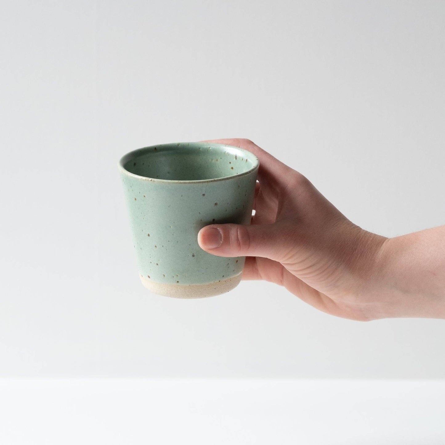 Dor & Tan - Beaker - Celadon & Speckled