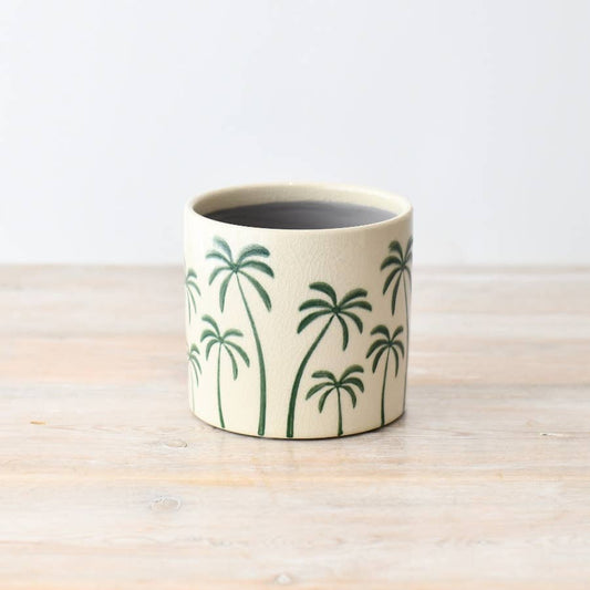 PALM TREE PLANT POT | GAINSBOROUGH | MEDIUM