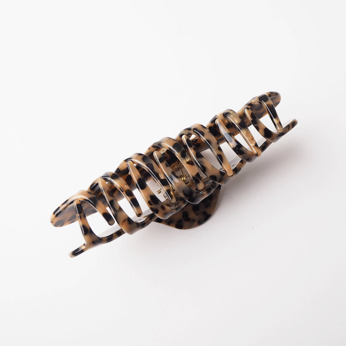 Custom Made - Karamell Hair Claw- large resin acetate hair claw in brown and black