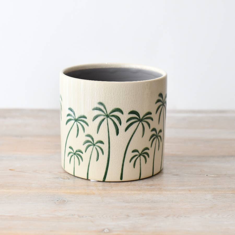 PALM TREE PLANT POT | GAINSBOROUGH | LARGE