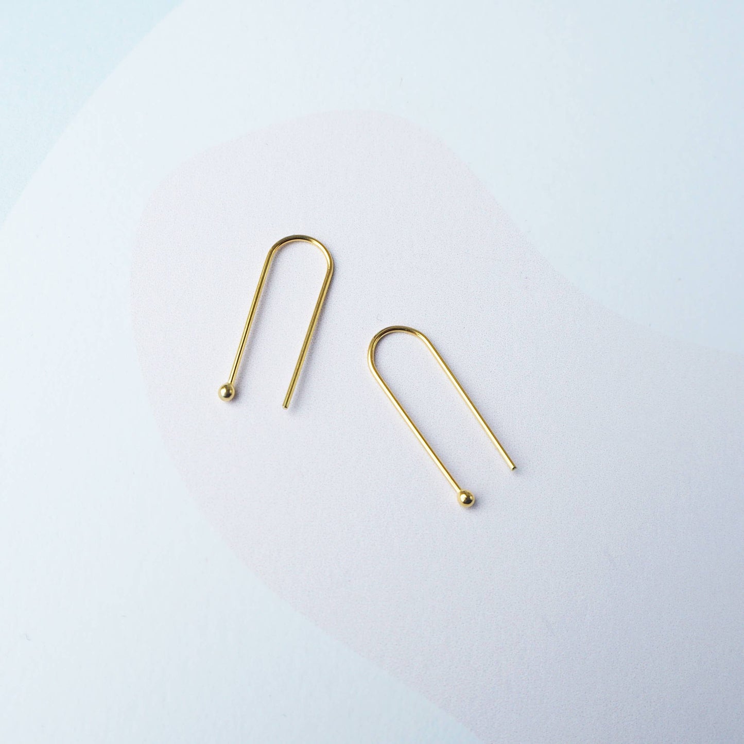 Custom Made - Arc Earrings Gold Small
