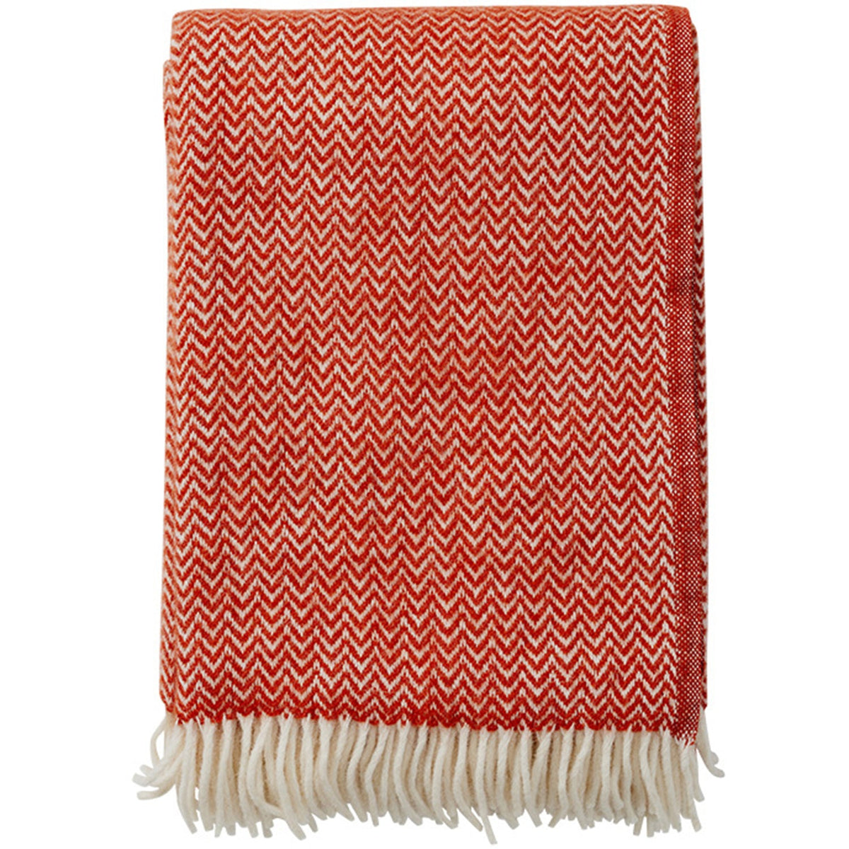 100% LAMBSWOOL THROW | CHEVRON | VARIOUS COLOURS | KLIPPAN YLLEFABRIK