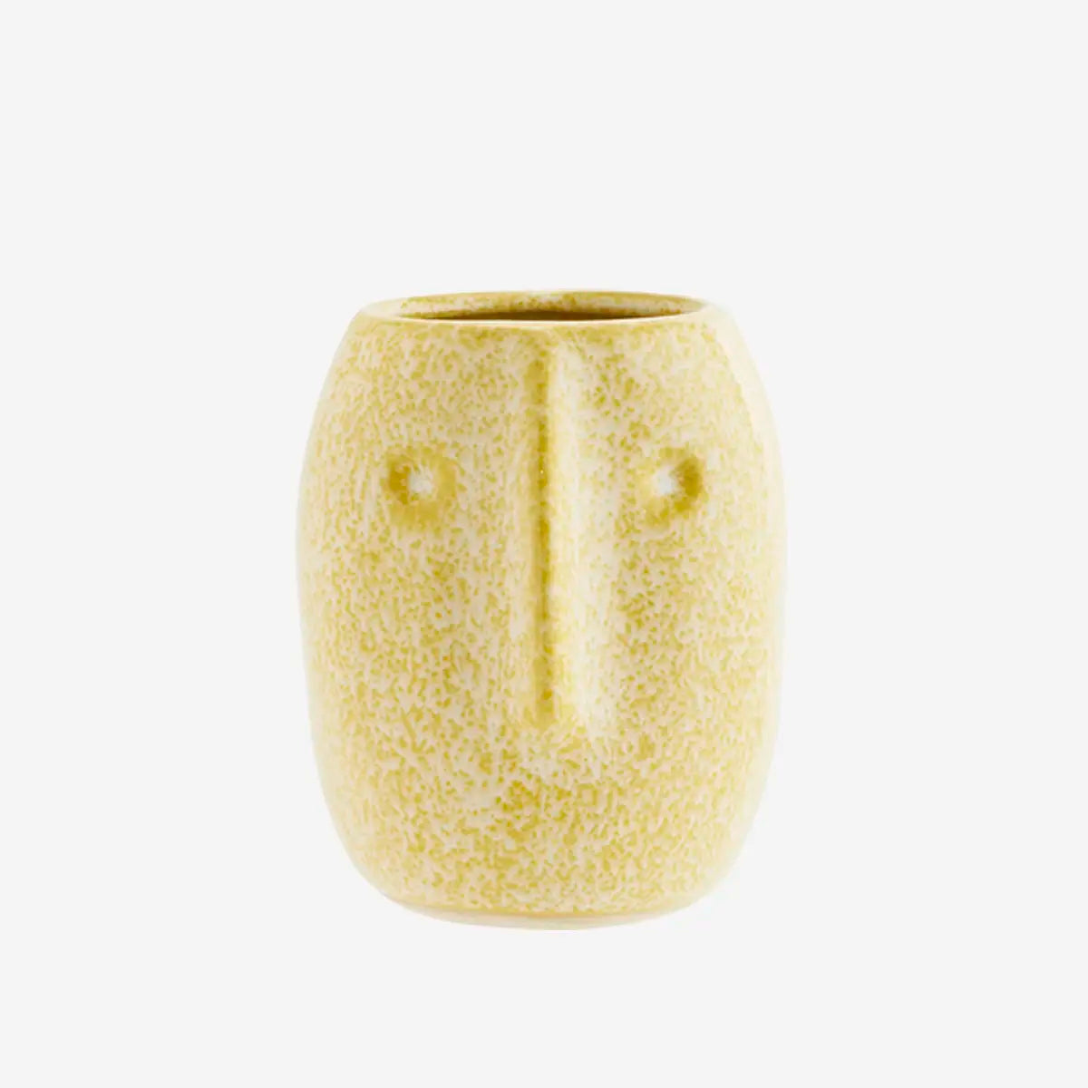 PLANT POT WITH FACE | VARIOUS COLOURS | STONEWARE | MADAM STOLTZ